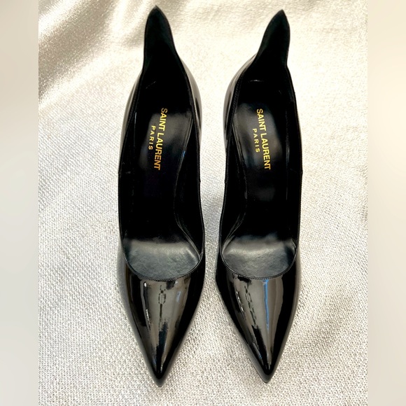 Womens black patent leather pumps - Picture 1 of 3